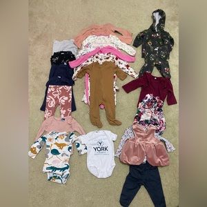Baby Girl Fall/Winter 3-6 Month Clothing Bundle